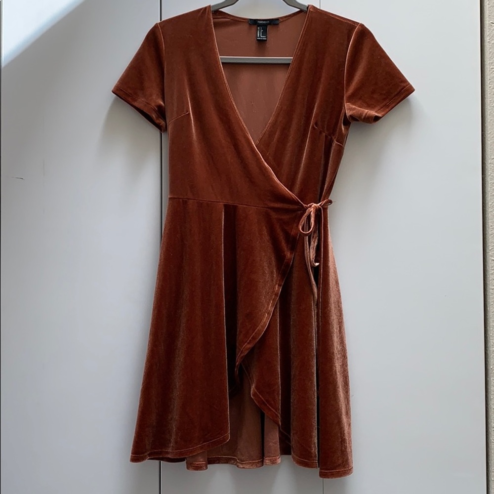 Velvet Wrap Dress